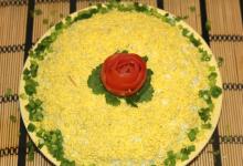 Салат «Мимоза» с горбушей: рецепты